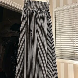 Hill House Navy and White Striped Delphine Nap Skirt